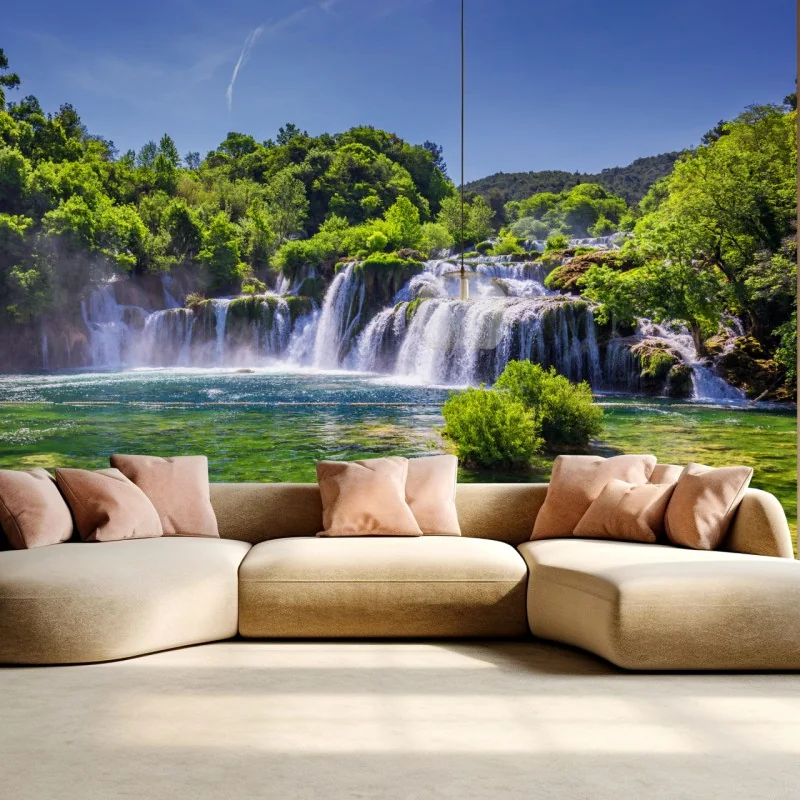 Fototapete Skradinski Buk wasserfall im Krka Nationalpark – Wallnifity®