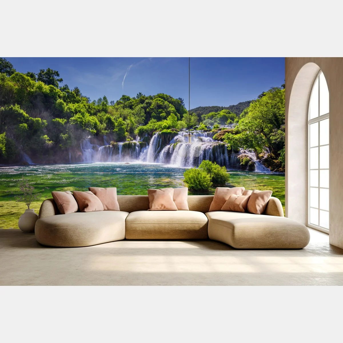 Fototapete Skradinski Buk wasserfall im Krka Nationalpark – Wallnifity®