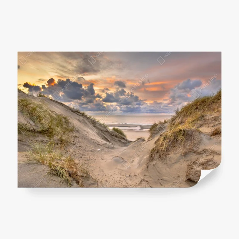 Fototapete monochromatisches muster mit kopfhörern und noten – Wallnifity®