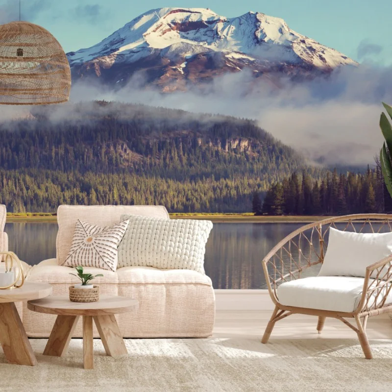 Fototapete ruhiger bergsee in Oregon