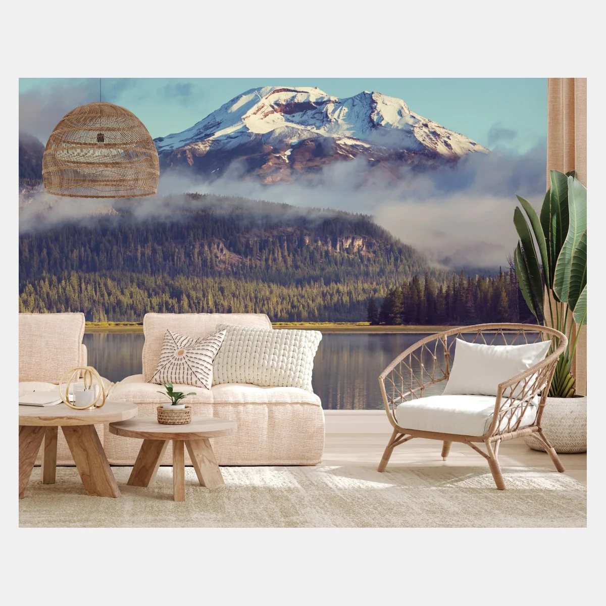 Fototapete ruhiger bergsee in Oregon – Wallnifity® Fototapete ruhiger bergsee in Oregon – Wallnifity®