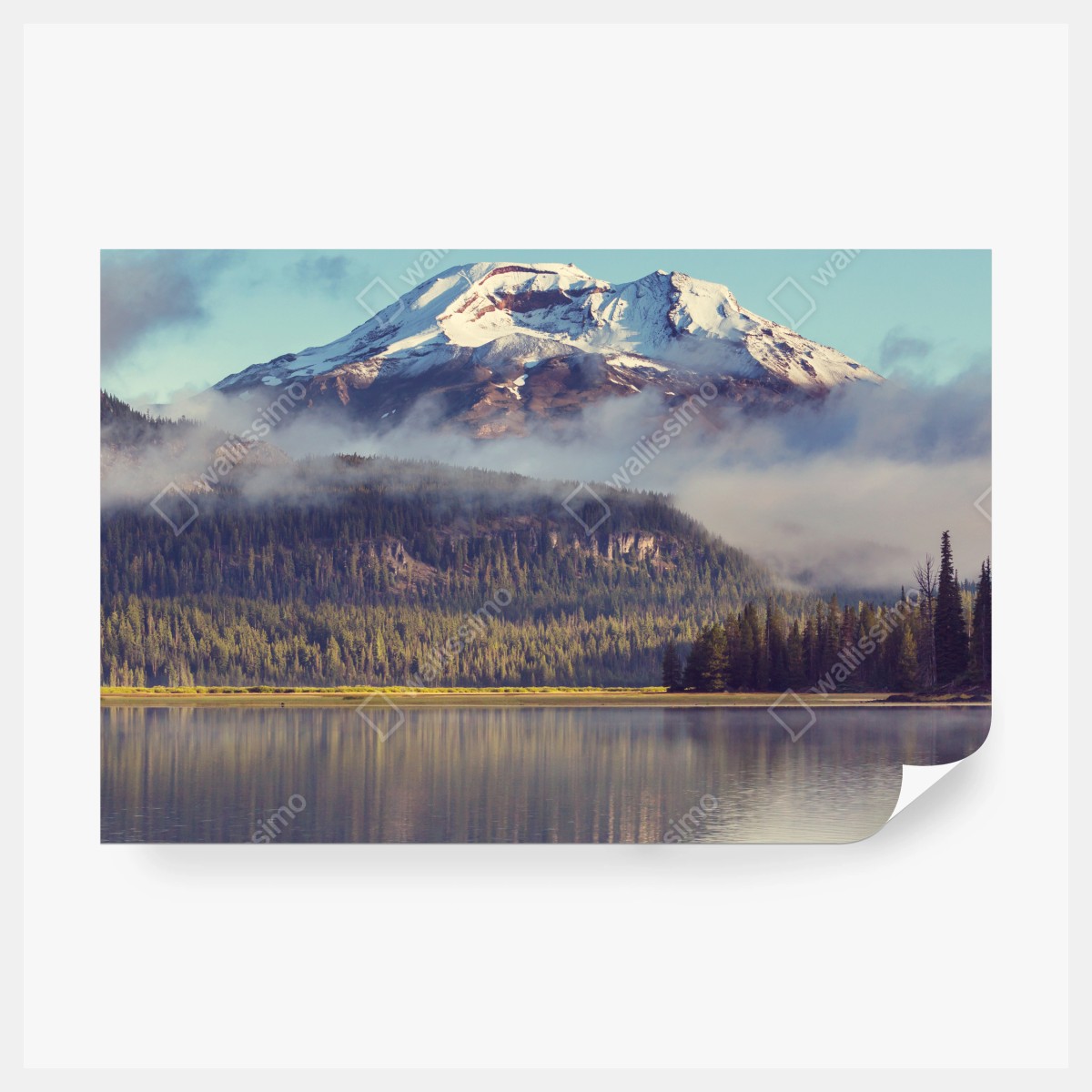 Fototapete ruhiger bergsee in Oregon – Wallnifity® Fototapete ruhiger bergsee in Oregon – Wallnifity®