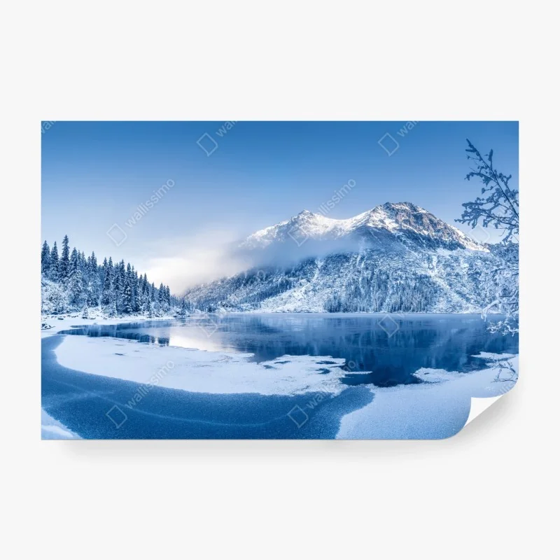 Fototapete ruhiges winterpanorama der Alpen