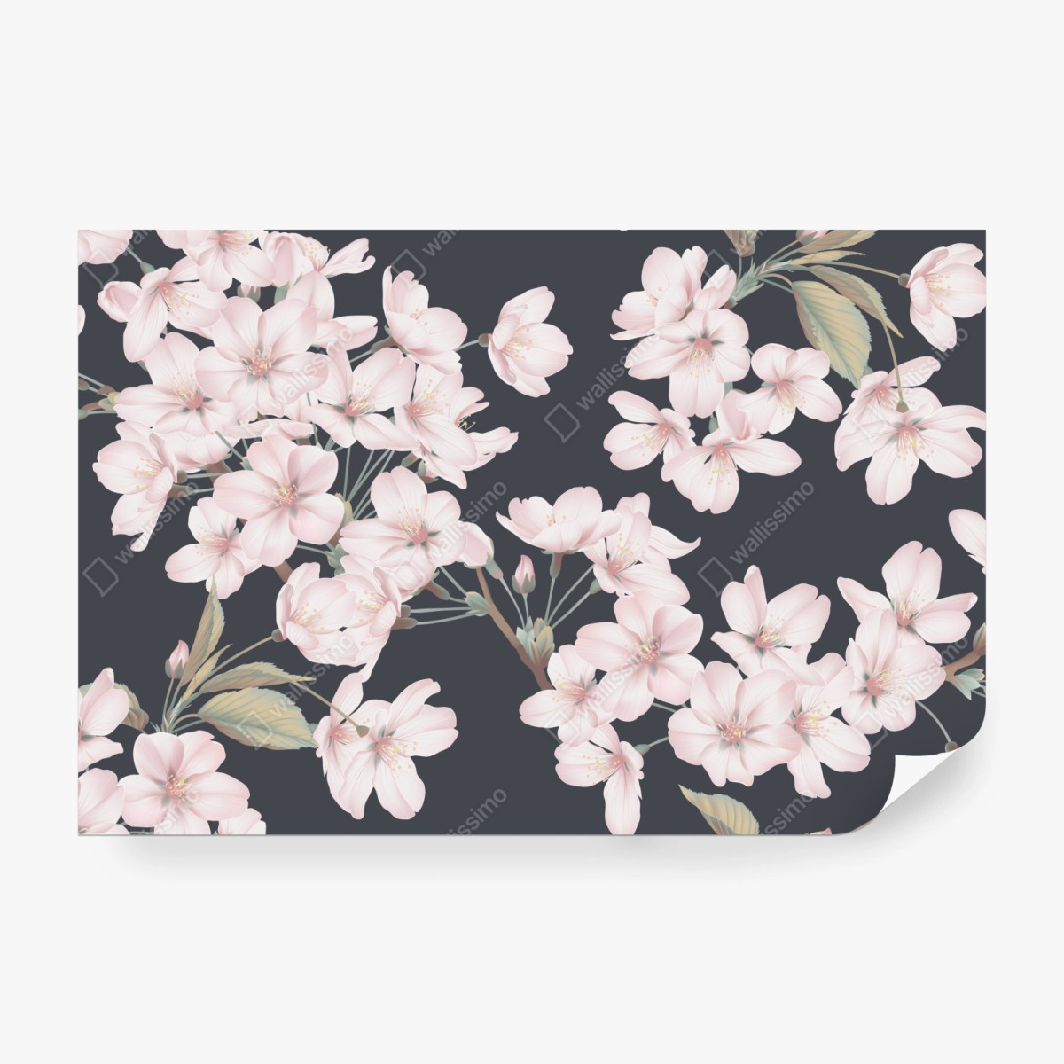 Fototapete zartes kirschblütenmuster – Wallnifity® Fototapete zartes kirschblütenmuster – Wallnifity®