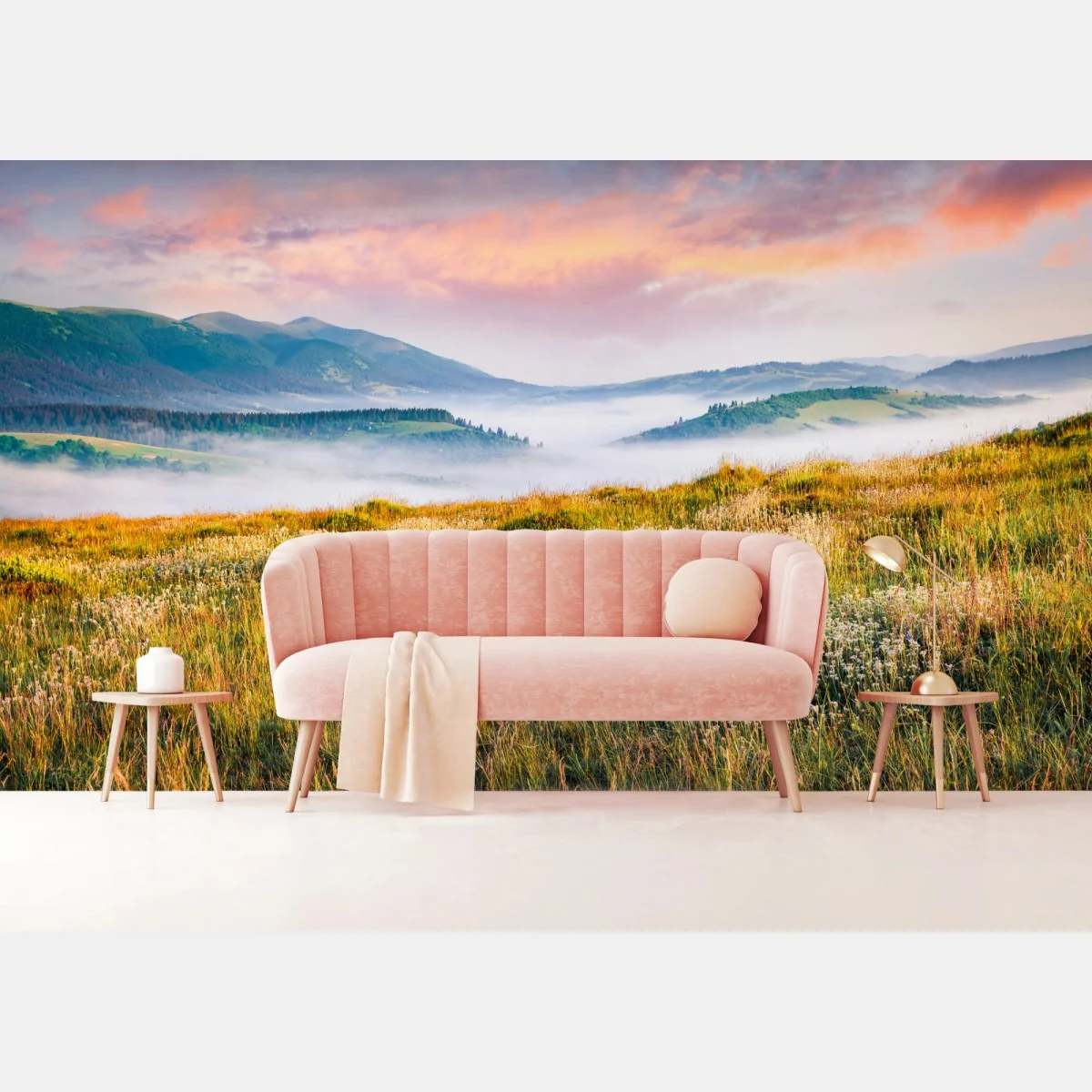 Fototapete nebliger morgen in den Karpaten – Wallnifity® Fototapete nebliger morgen in den Karpaten – Wallnifity®