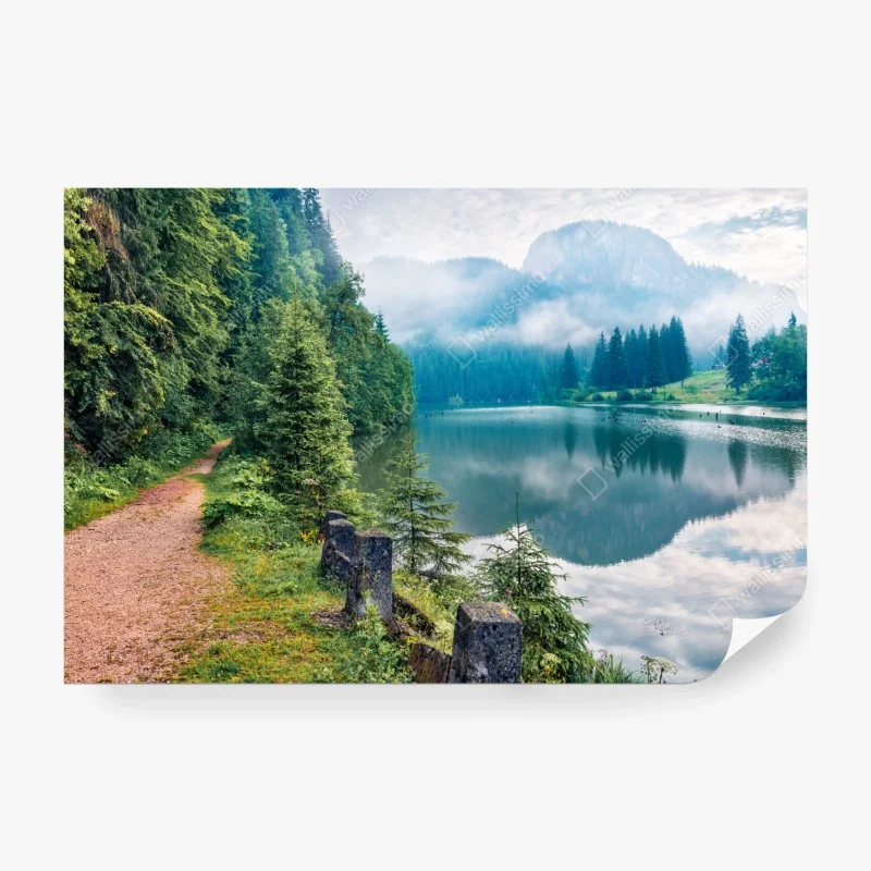 Fototapete tiefblaue marmortextur – Wallnifity®