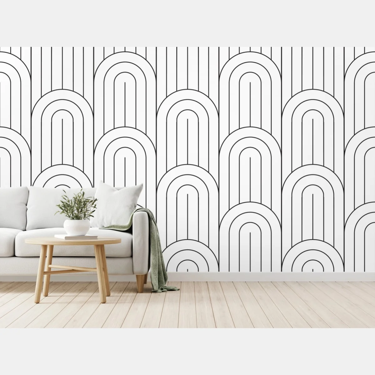 Fototapete monochromes bogenmuster – Wallnifity® Fototapete monochromes bogenmuster – Wallnifity®