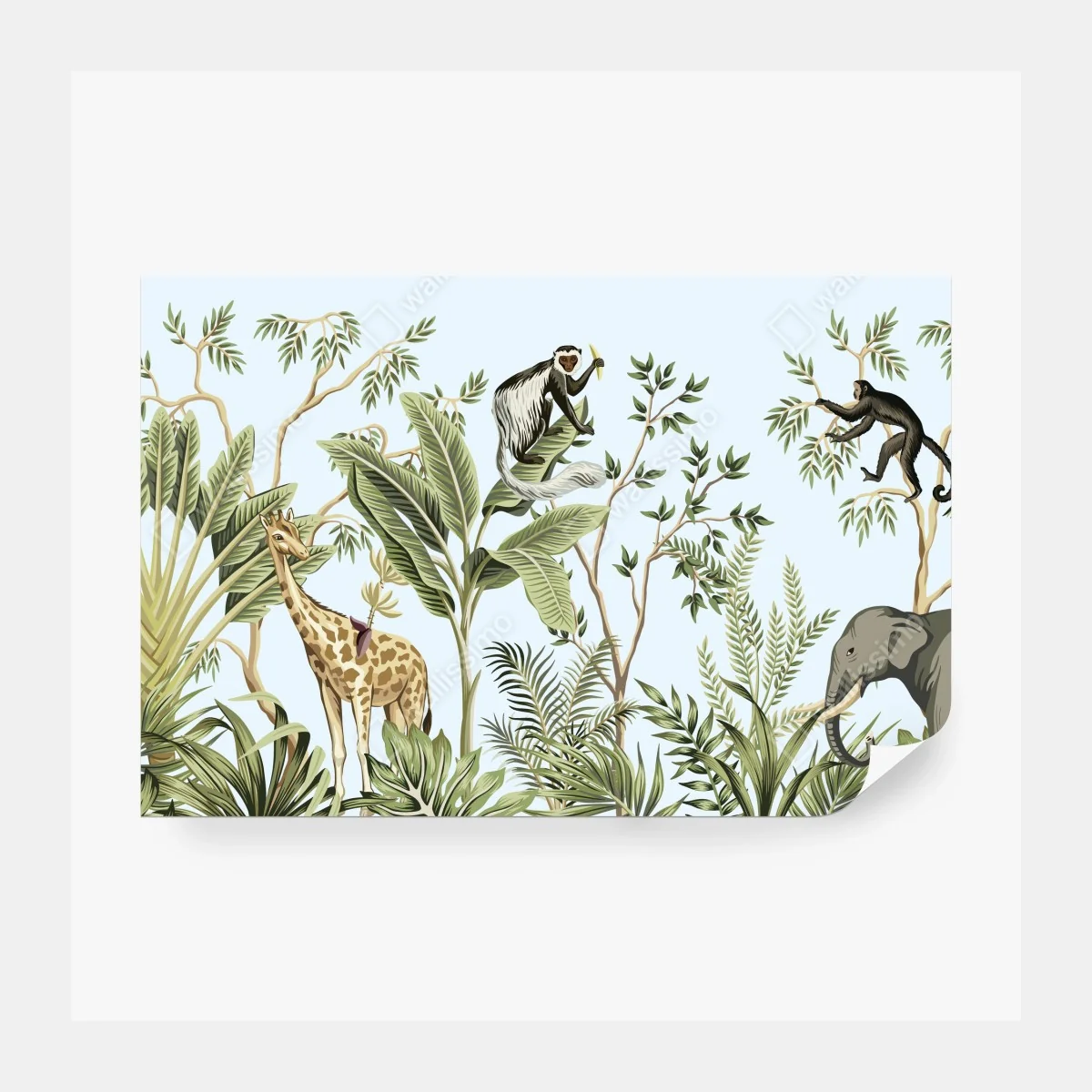 Fototapete tropischer dschungel mit tieren – Wallnifity® Fototapete tropischer dschungel mit tieren – Wallnifity®