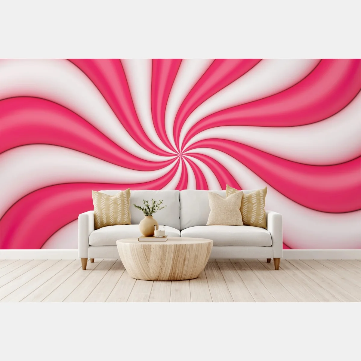 Fototapete rosa bonbonspirale – Wallnifity® Fototapete rosa bonbonspirale – Wallnifity®