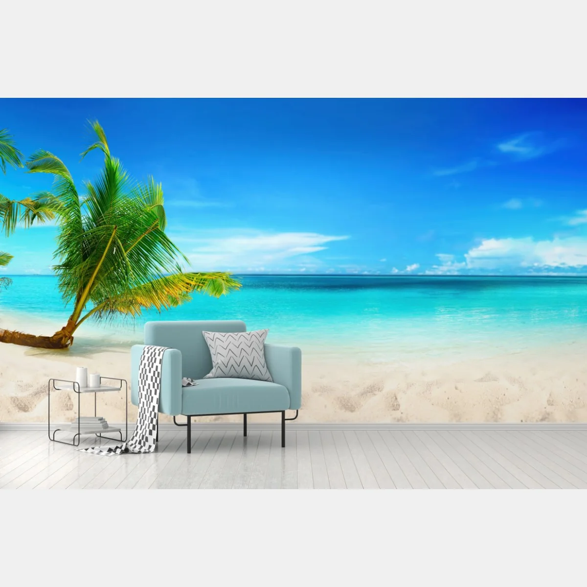 Fototapete Malediven türkisstrand panorama – Wallnifity® Fototapete Malediven türkisstrand panorama – Wallnifity®