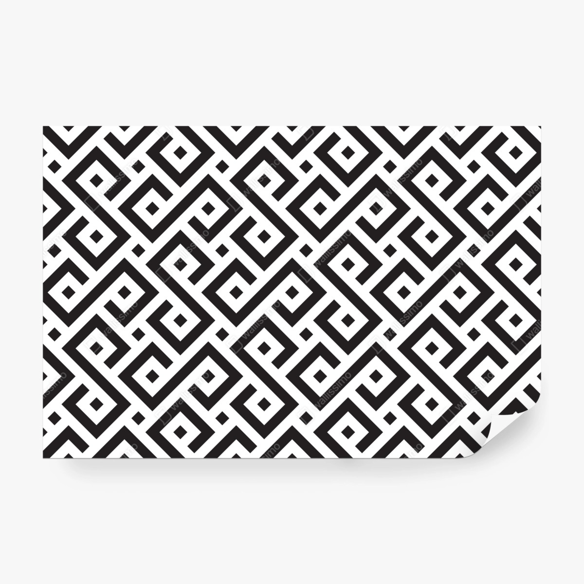 Fototapete zeitloses schwarz-weiß geometrisches muster – Wallnifity® Fototapete zeitloses schwarz-weiß geometrisches muster – Wallnifity®