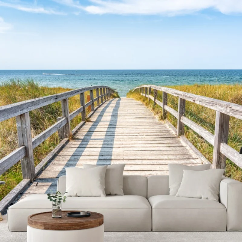 Fototapete steg zum meer