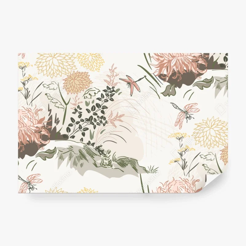 Fototapete tropischer sonnenuntergang mit palmen – Wallnifity®