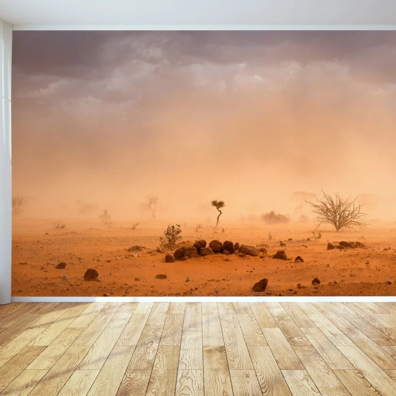 Fototapete sandsturm über Dollo Ado, Äthiopien