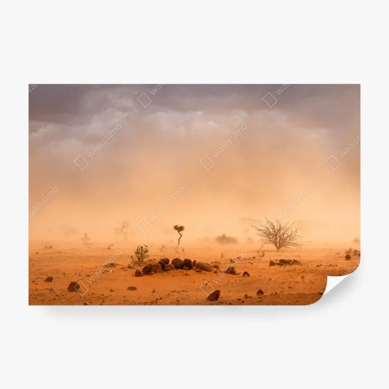 Fototapete sandsturm über Dollo Ado, Äthiopien