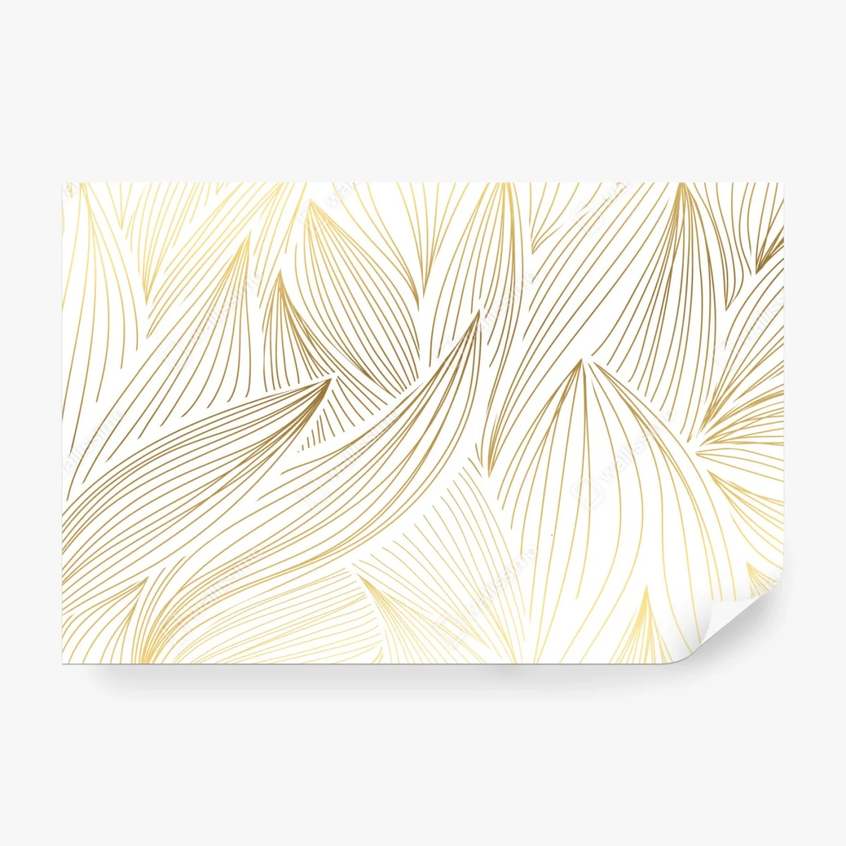 Fototapete goldene blattlinien – Wallnifity® Fototapete goldene blattlinien – Wallnifity®