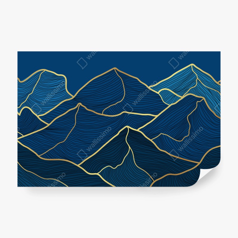 Fototapete handgezeichnetes botanisches gemüsemotiv – Wallnifity®