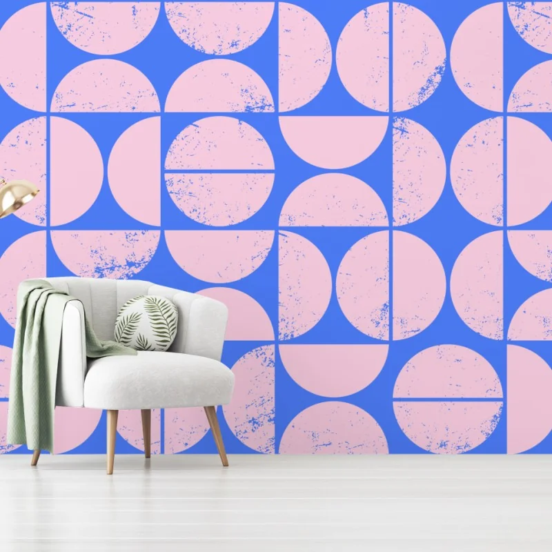 Fototapete pastell geometrisches kreismuster – Wallnifity® Fototapete pastell geometrisches kreismuster – Wallnifity®