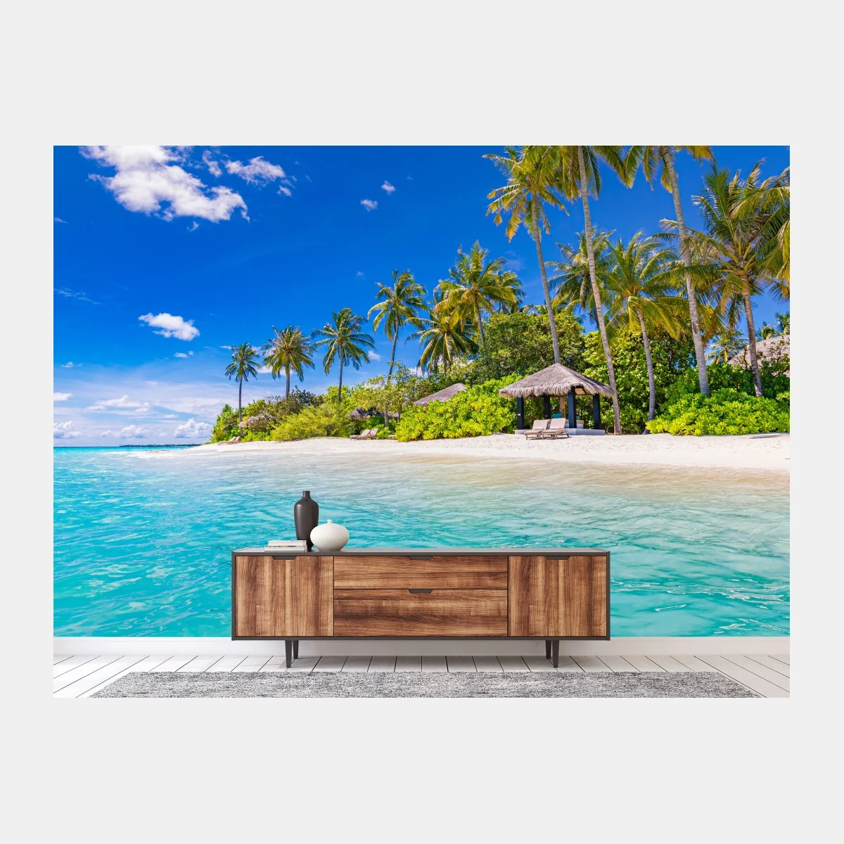 Fototapete tropischer türkisstrand – Wallnifity®
