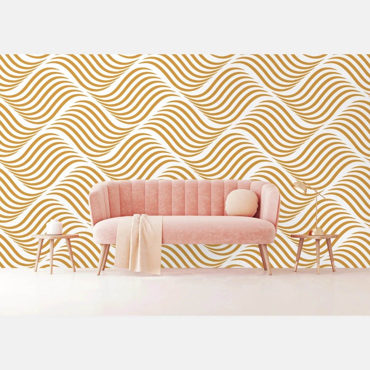 Fototapete goldenes wellenmuster wanddeko – Wallnifity® Fototapete goldenes wellenmuster wanddeko – Wallnifity®
