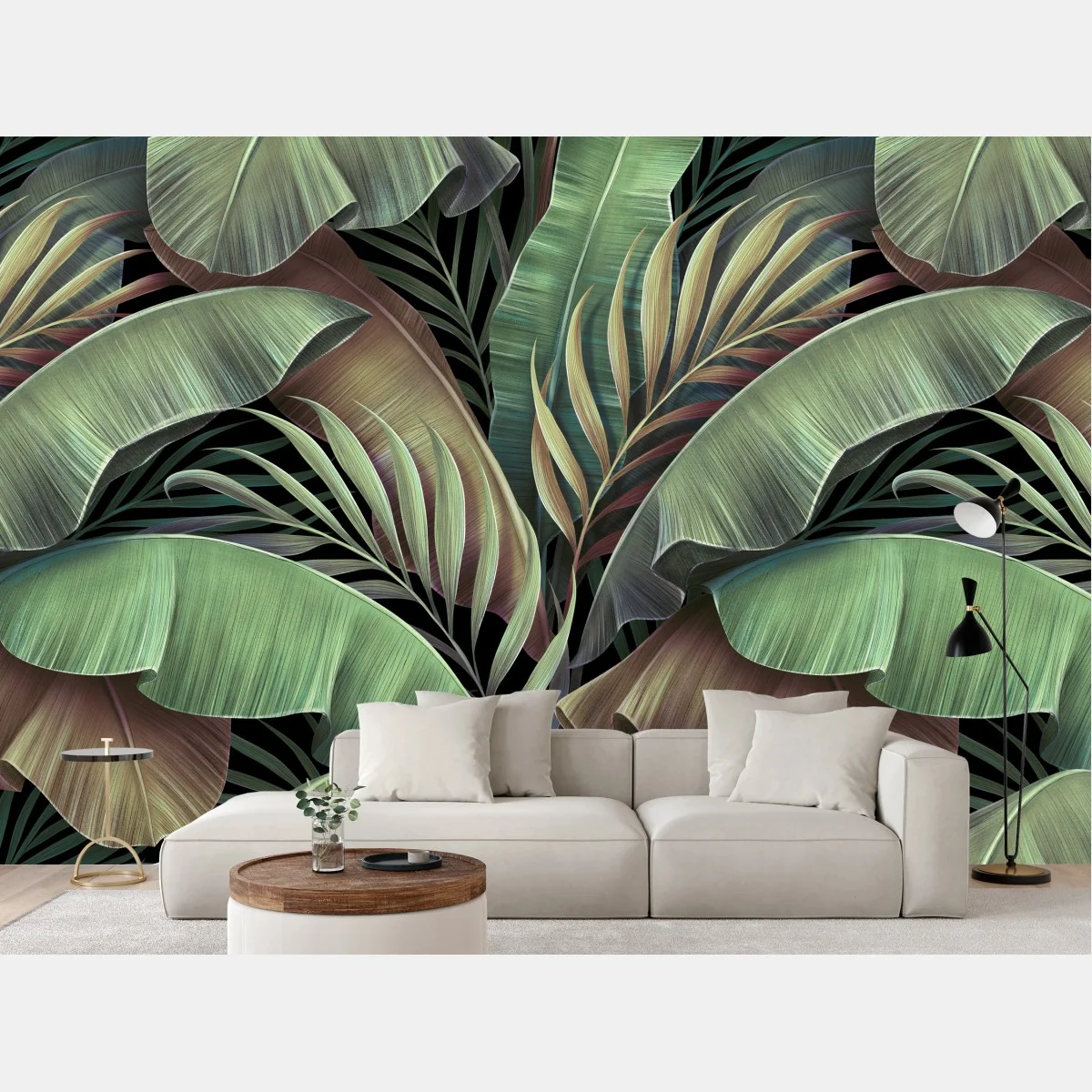 Fototapete tropisches blättermuster – Wallnifity®
