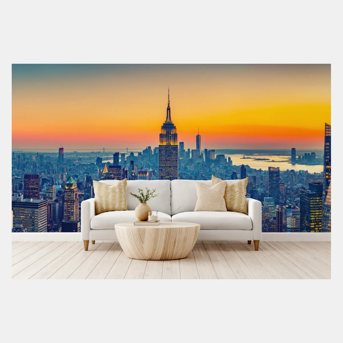 Fototapete sonnenuntergang über New York – Wallnifity®