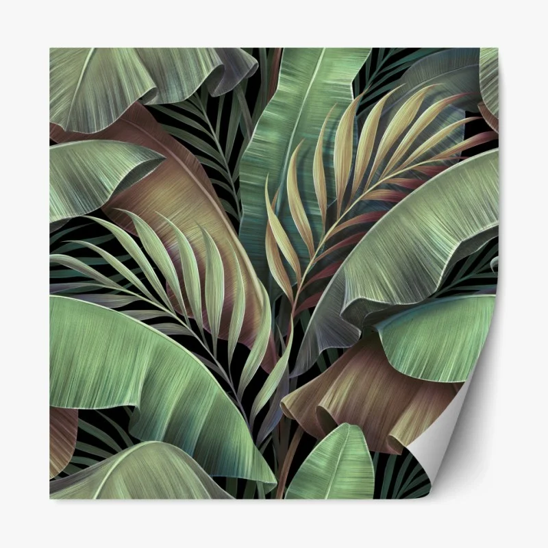 Repositionierbarer Aufkleber lebhaftes geometrisches blumenmuster – Wallnifity®