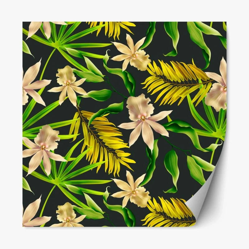 Repositionierbarer Aufkleber Lofoten sonnenaufgang mit bergreflexion – Wallnifity®