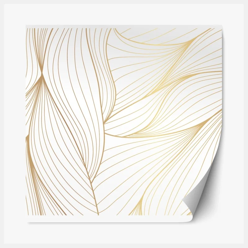 Repositionierbarer Aufkleber gewelltes architekturmotiv in graustufen – Wallnifity®