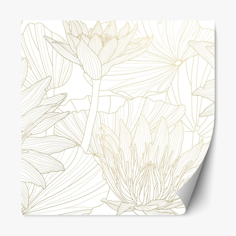 Repositionierbarer Aufkleber winterstraße durch verschneiten nadelwald – Wallnifity®