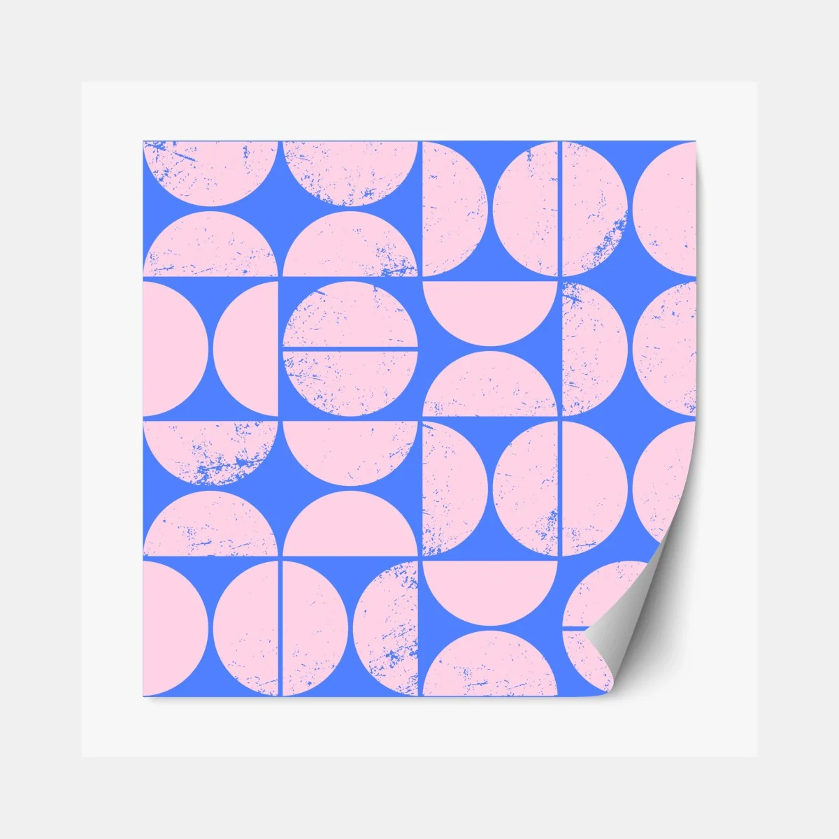 Repositionierbarer Aufkleber pastell geometrisches kreismuster – Wallnifity® Repositionierbarer Aufkleber pastell geometrisches kreismuster – Wallnifity®