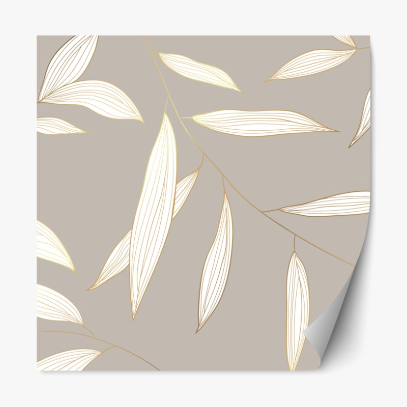 Repositionierbarer Aufkleber zartes pampasgras-motiv – Wallnifity®