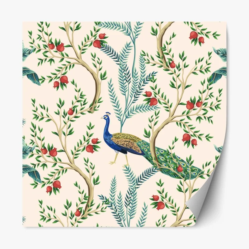 Repositionierbarer Aufkleber astronaut über der Erde und galaxie – Wallnifity®