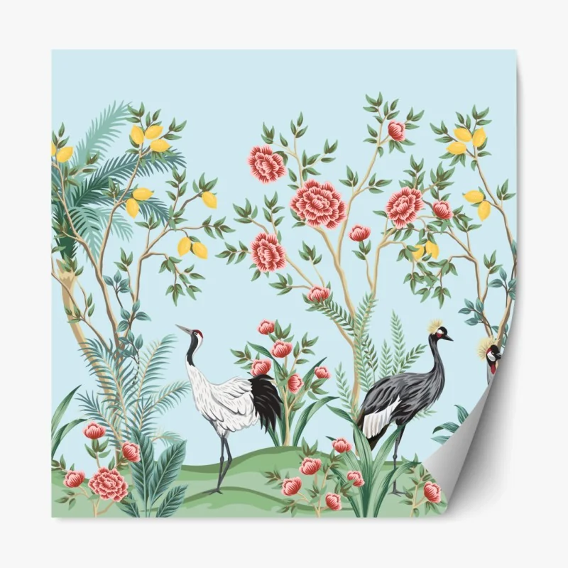 Repositionierbarer Aufkleber goldene dünenkurven – Wallnifity®