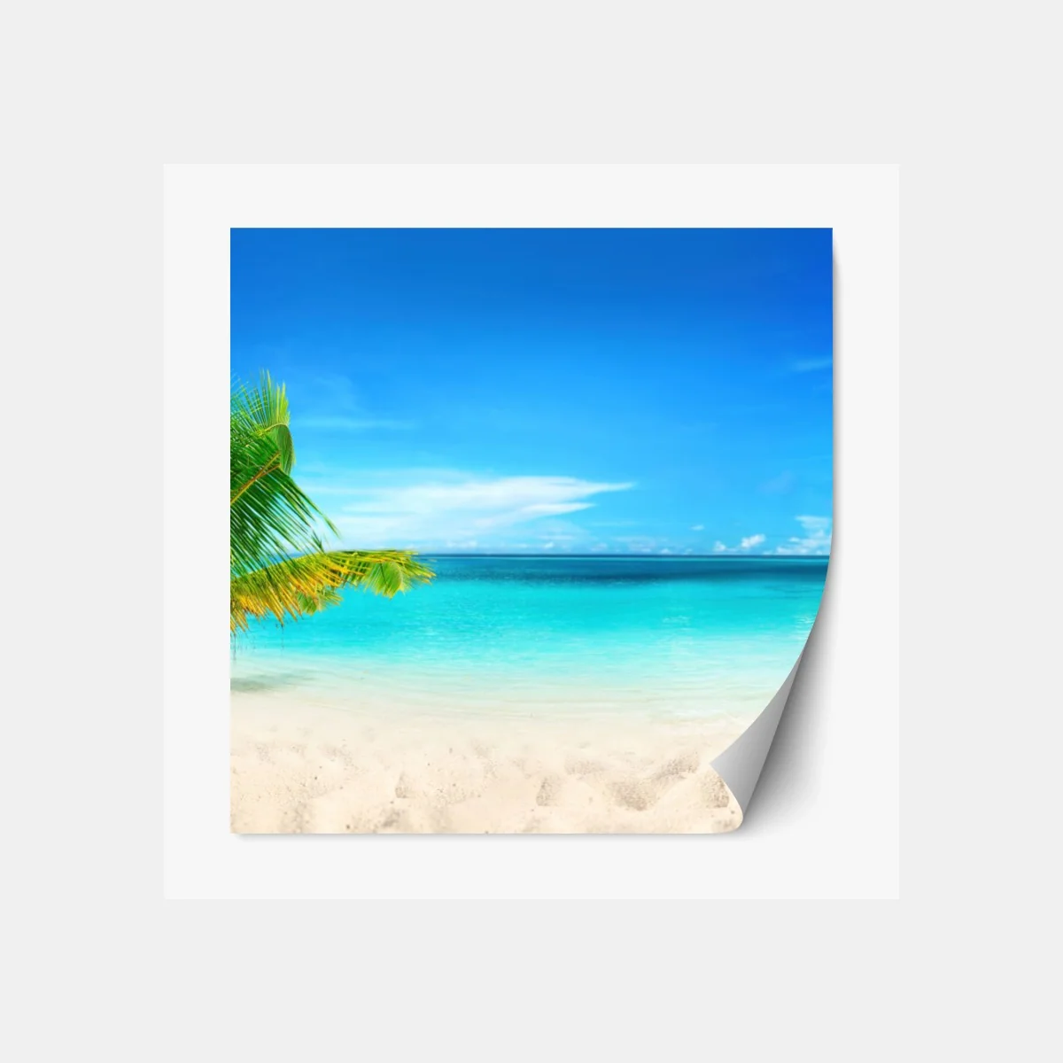 Repositionierbarer Aufkleber Malediven türkisstrand panorama – Wallnifity® Repositionierbarer Aufkleber Malediven türkisstrand panorama – Wallnifity®