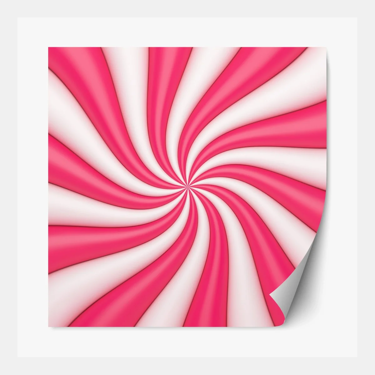 Repositionierbarer Aufkleber rosa bonbonspirale – Wallnifity® Repositionierbarer Aufkleber rosa bonbonspirale – Wallnifity®