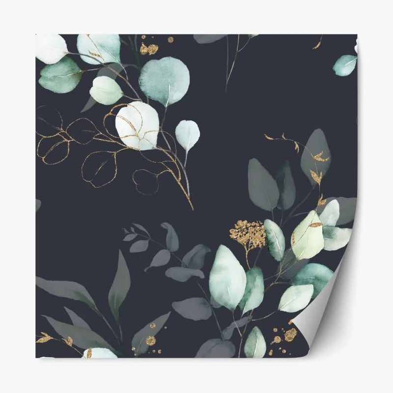 Repositionierbarer Aufkleber sonnige grüne wiese unter blauem himmel – Wallnifity®