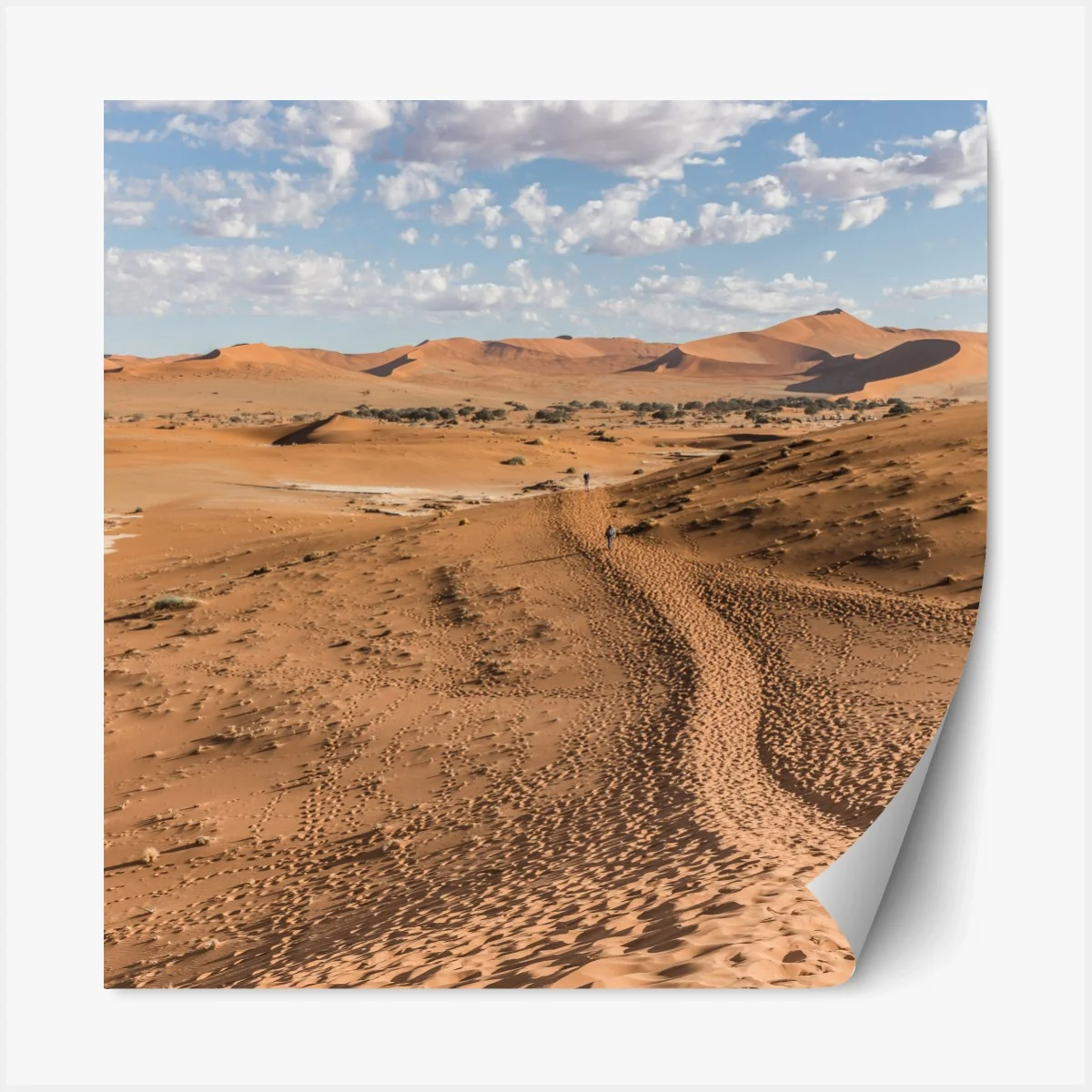 Repositionierbarer Aufkleber weite wüstendünen unter blauem himmel – Wallnifity® Repositionierbarer Aufkleber weite wüstendünen unter blauem himmel – Wallnifity®