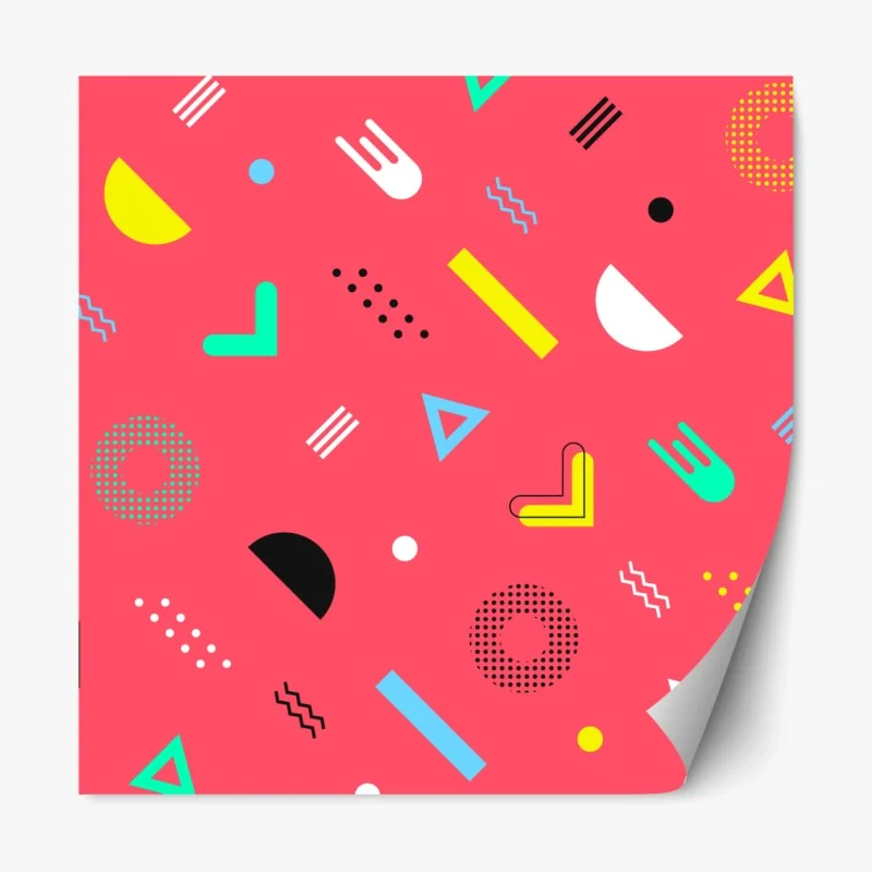 Repositionierbarer Aufkleber muster mit gekreuzten schwertern und pfeilen – Wallnifity®