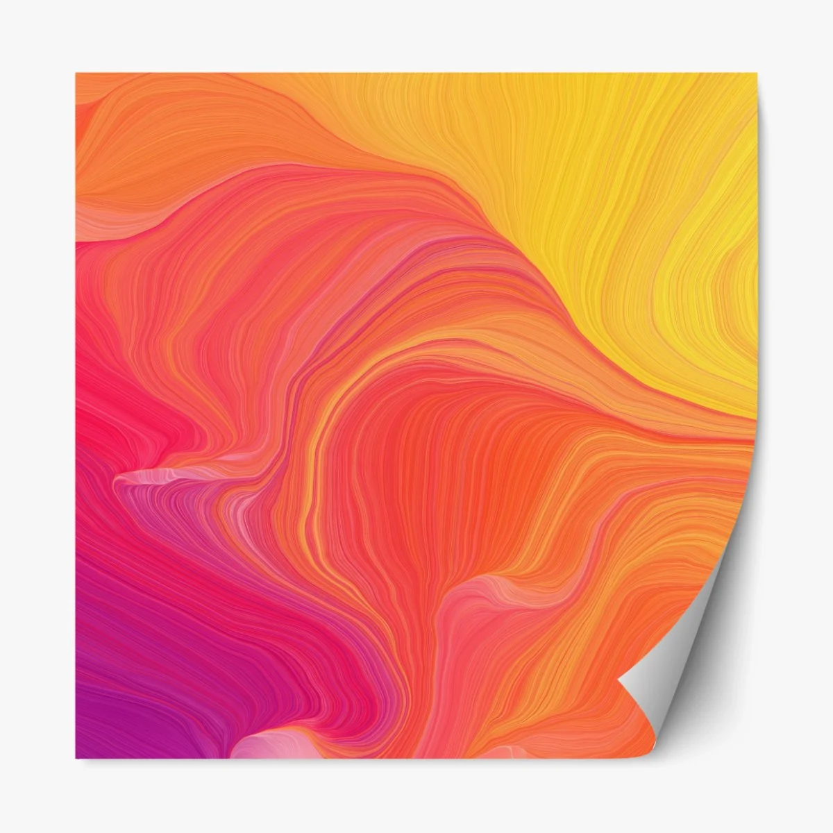 Repositionierbarer Aufkleber leuchtende fließende farbwellen – Wallnifity® Repositionierbarer Aufkleber leuchtende fließende farbwellen – Wallnifity®