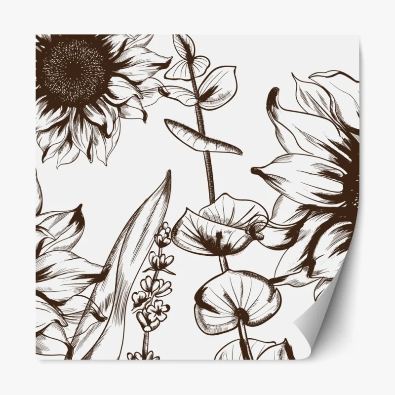 Repositionierbarer Aufkleber sonnenuntergang über Quiraing, Isle of Skye – Wallnifity®