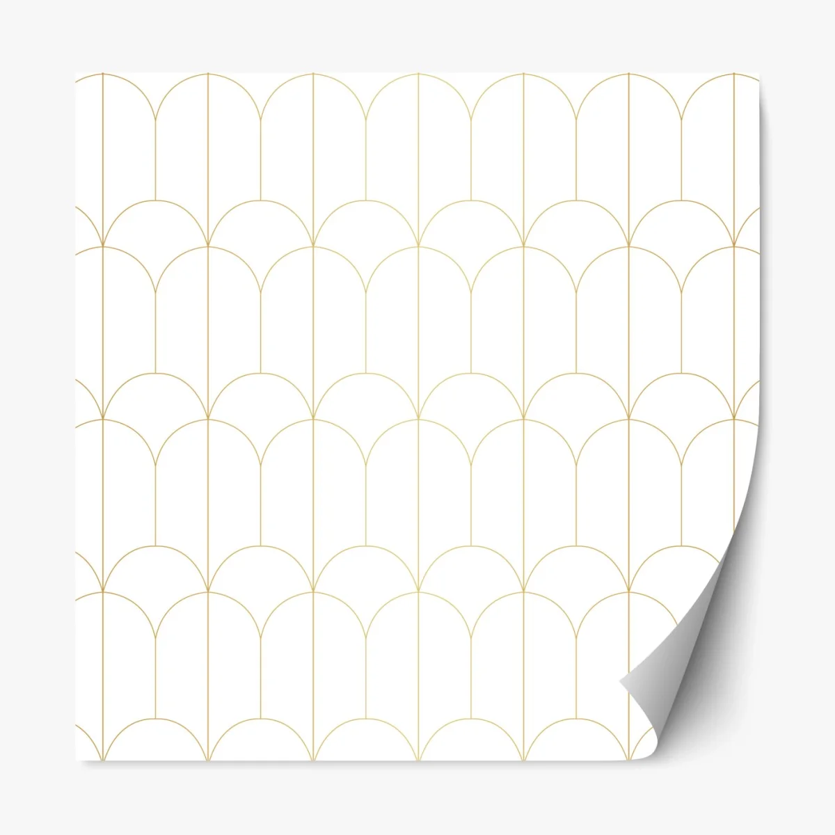 Repositionierbarer Aufkleber goldenes art deco bogenmuster – Wallnifity® Repositionierbarer Aufkleber goldenes art deco bogenmuster – Wallnifity®