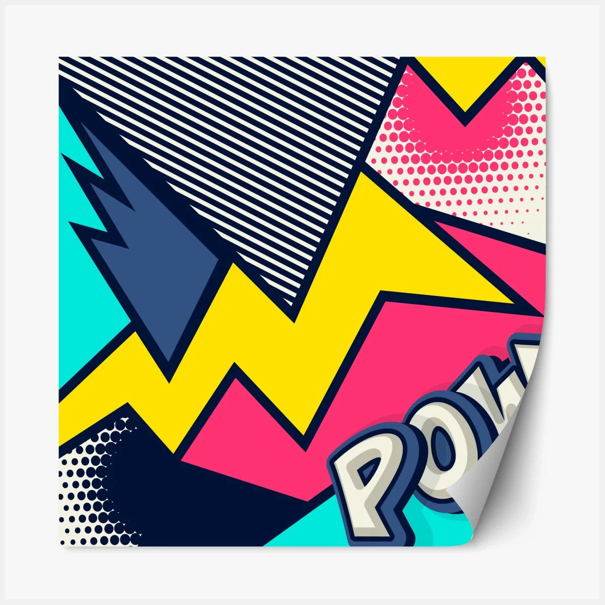 Repositionierbarer Aufkleber comic pop art explosion – Wallnifity® Repositionierbarer Aufkleber comic pop art explosion – Wallnifity®