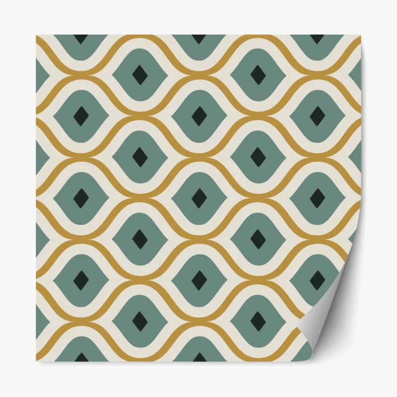 Repositionierbarer Aufkleber strand bei sonnenuntergang in der Karibik – Wallnifity®