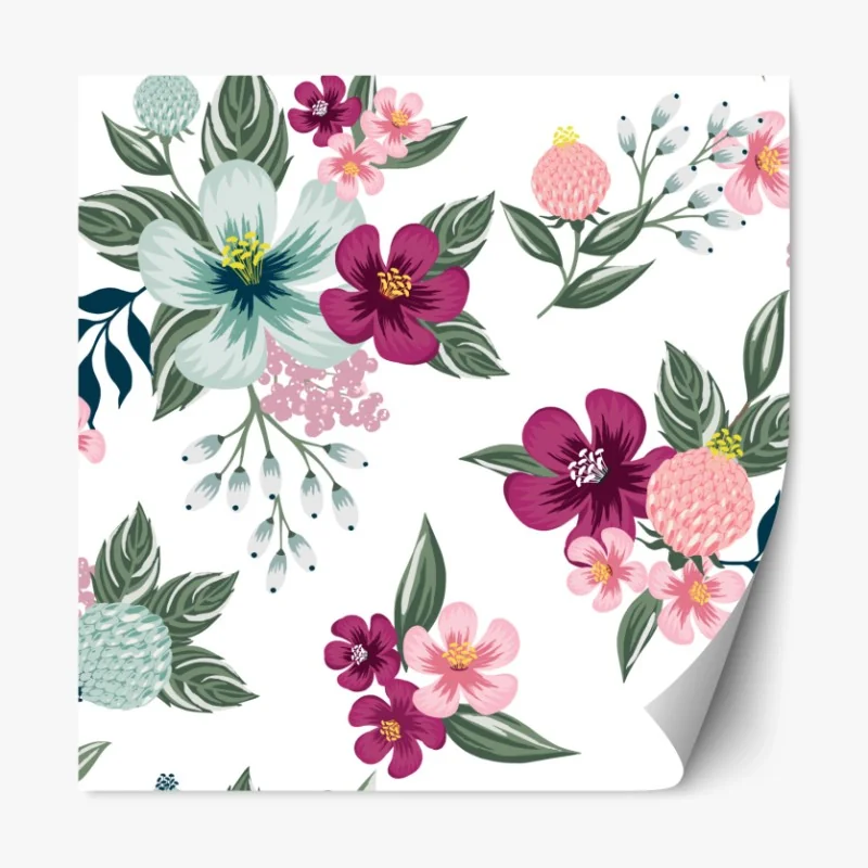 Repositionierbarer Aufkleber eisbär auf eis in der Arktis, Svalbard – Wallnifity®