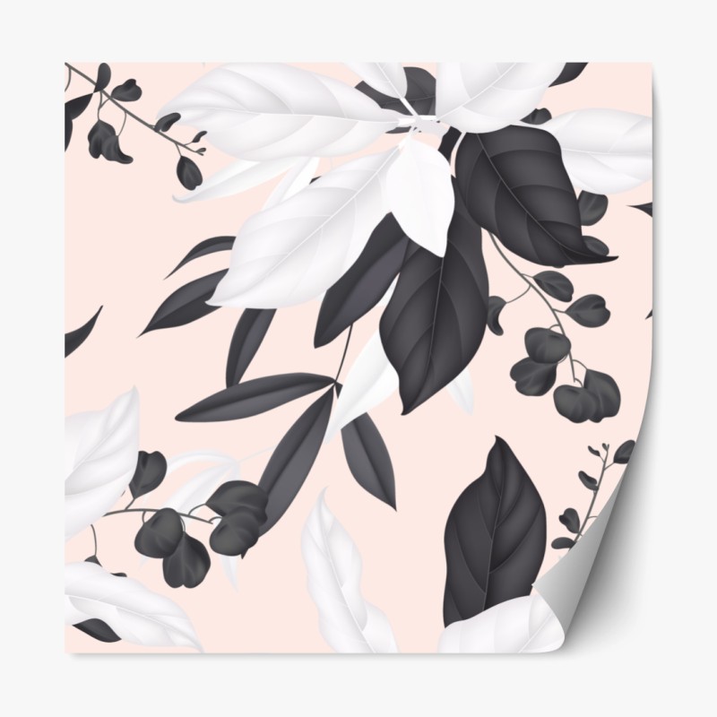 Repositionierbarer Aufkleber gold-schwarzer marmorwirbel – Wallnifity®