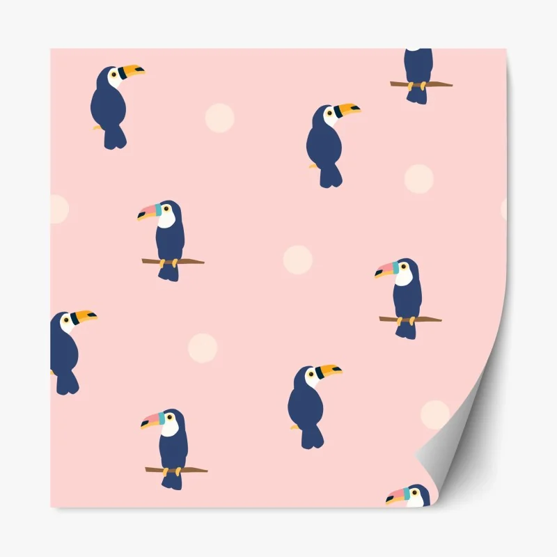 Repositionierbarer Aufkleber tropisches leopardenmuster – Wallnifity®