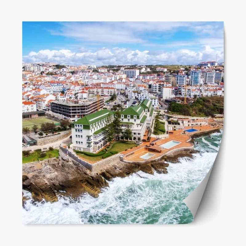 Repositionierbarer Aufkleber weites wüstenpanorama in Wadi Rum, Jordanien – Wallnifity®