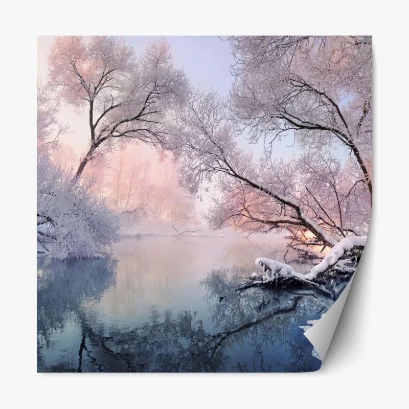 Repositionierbarer Aufkleber gewundener wanderweg im Zillertal – Wallnifity®