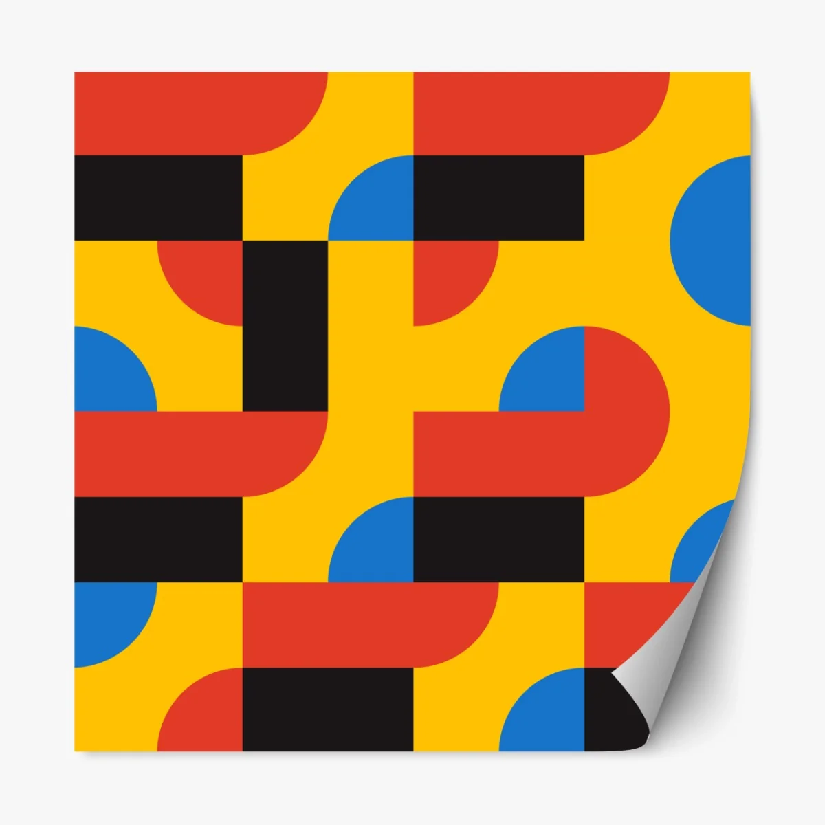 Repositionierbarer Aufkleber kräftiges geometrisches muster für die wand – Wallnifity® Repositionierbarer Aufkleber kräftiges geometrisches muster für die wand – Wallnifity®